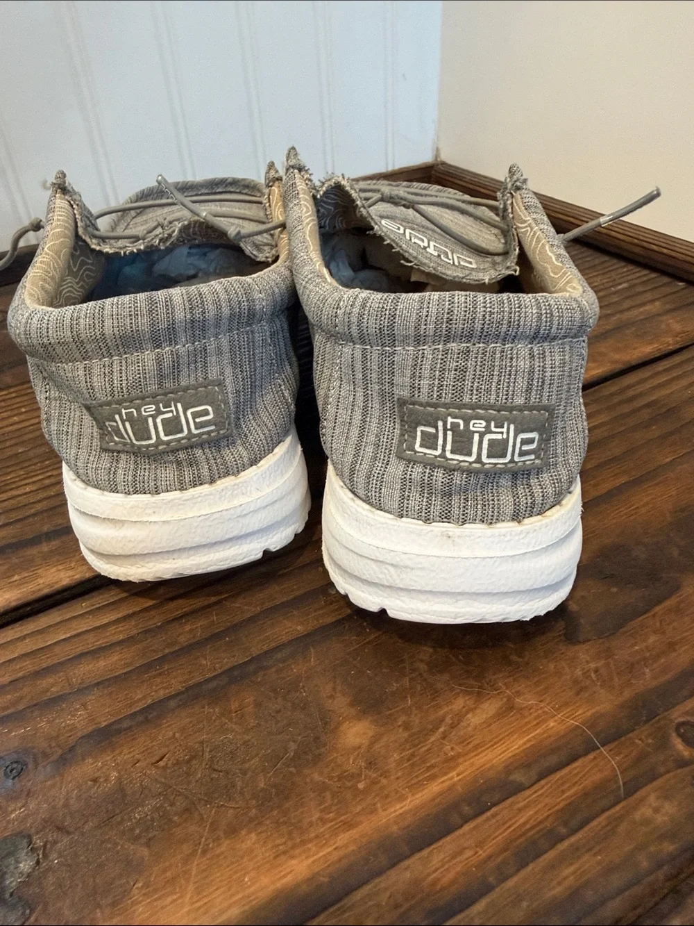Hey Dude Wendy Slip-On Loafers in Light Gray